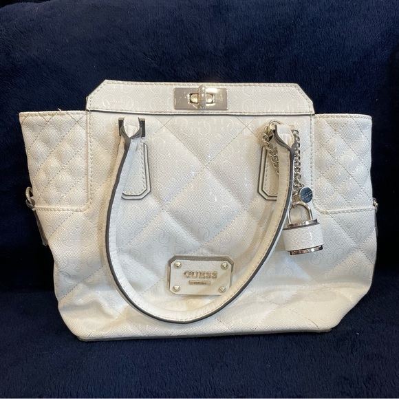 White Guess satchel bag - Picture 1 of 4